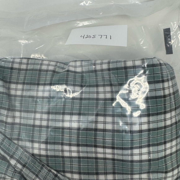 J. Crew Stretch Men’s Green Plaid Casual Button Down Shirt Long Sleeve Slim Fit - Picture 9 of 9